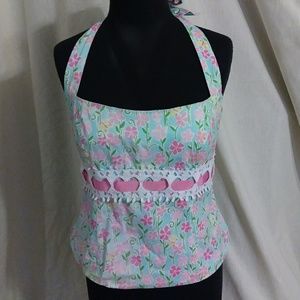 Lilly Pulizter Floral Halter Top